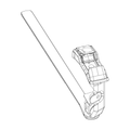 Wheel Strap Attachment Right