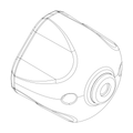 Lockable knob XT w/o lock