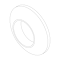Domed washer