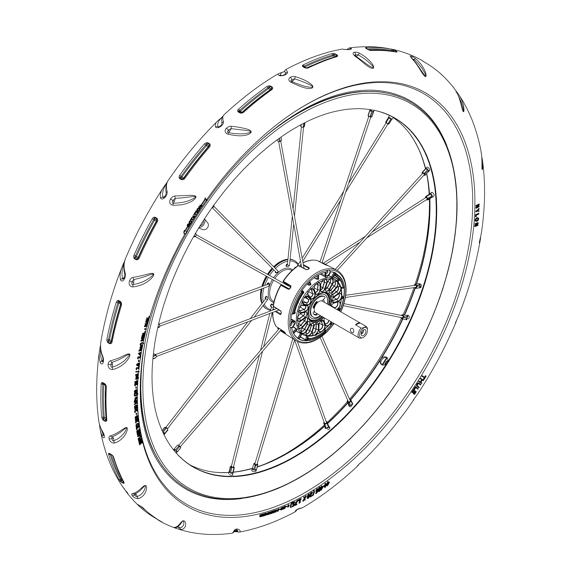 Wheel assembly right
