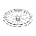 Rear wheel left