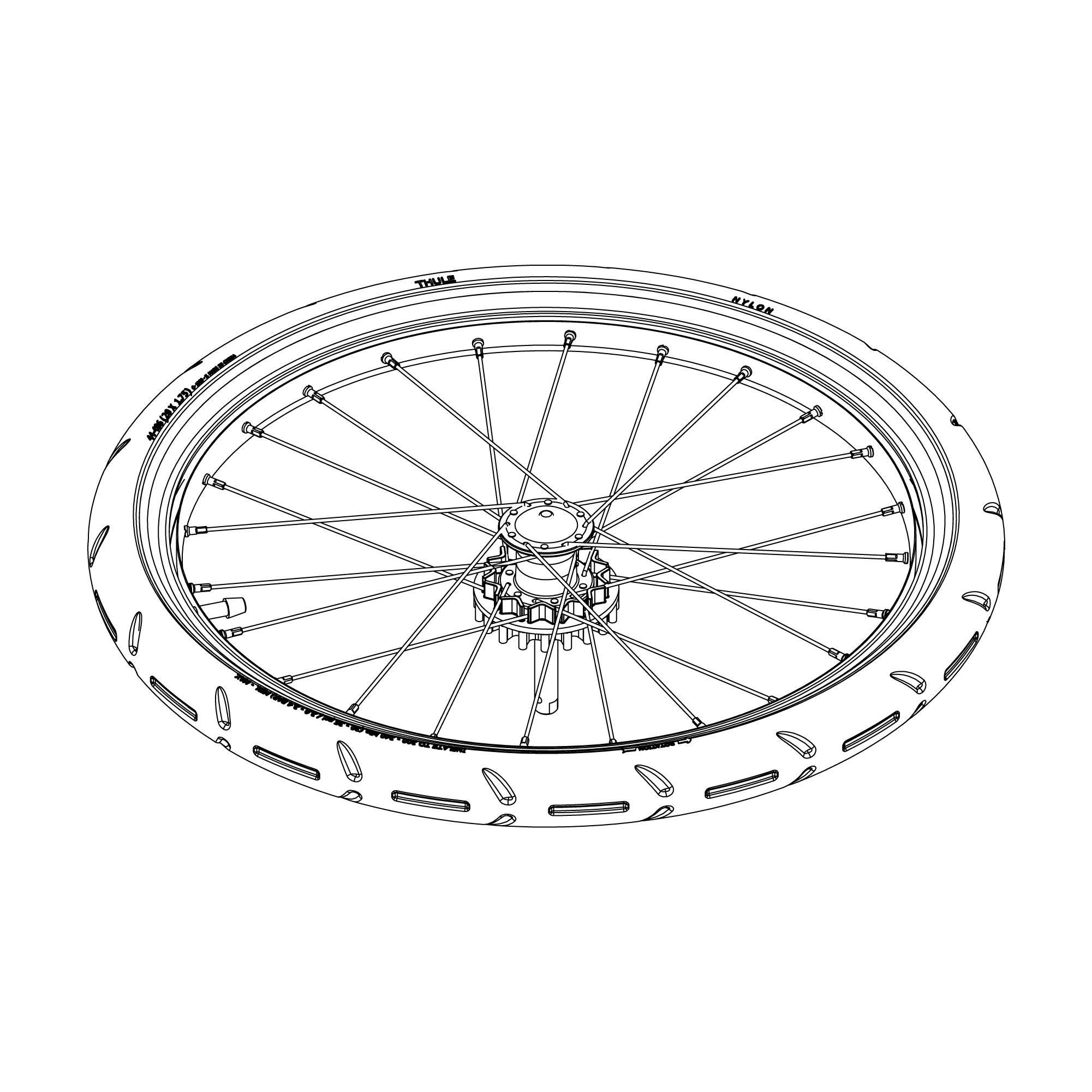 Rear wheel left