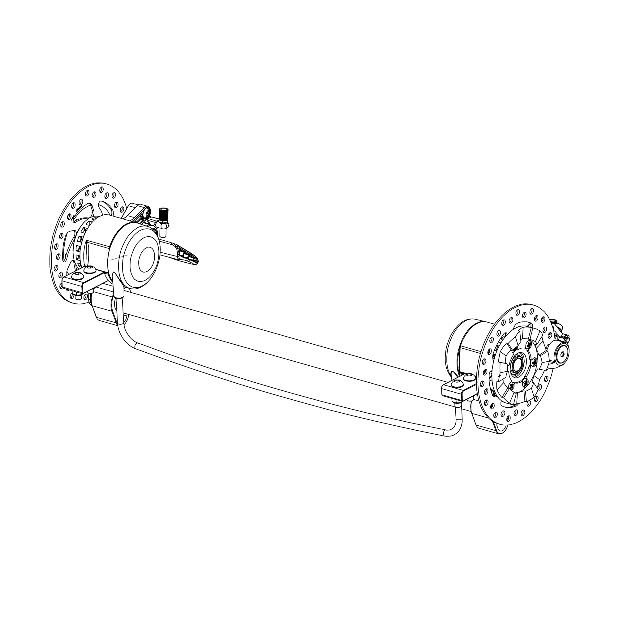 Axle Assembly - Single - Thule Chariot Sport