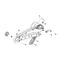Upper bracket 17-X - right - gray