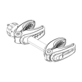 Bike arm extension with lock
