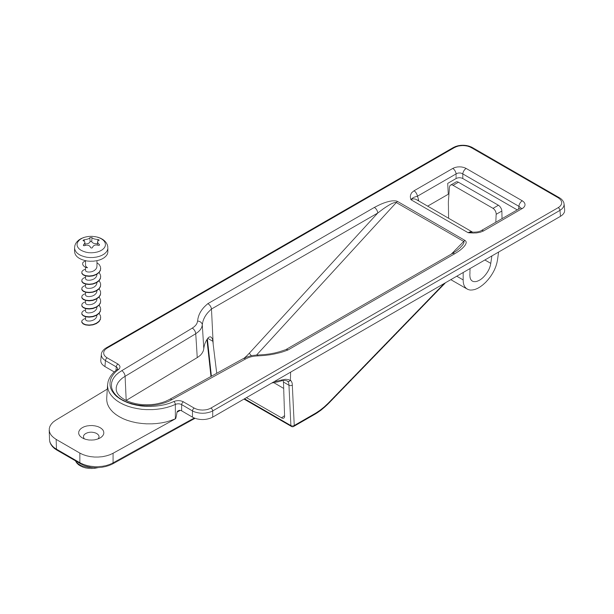 Key Hole Attachment w/Screw