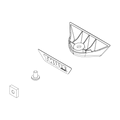 Back logo + M8 nut & screw