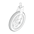 Caster wheel assembly 2.0