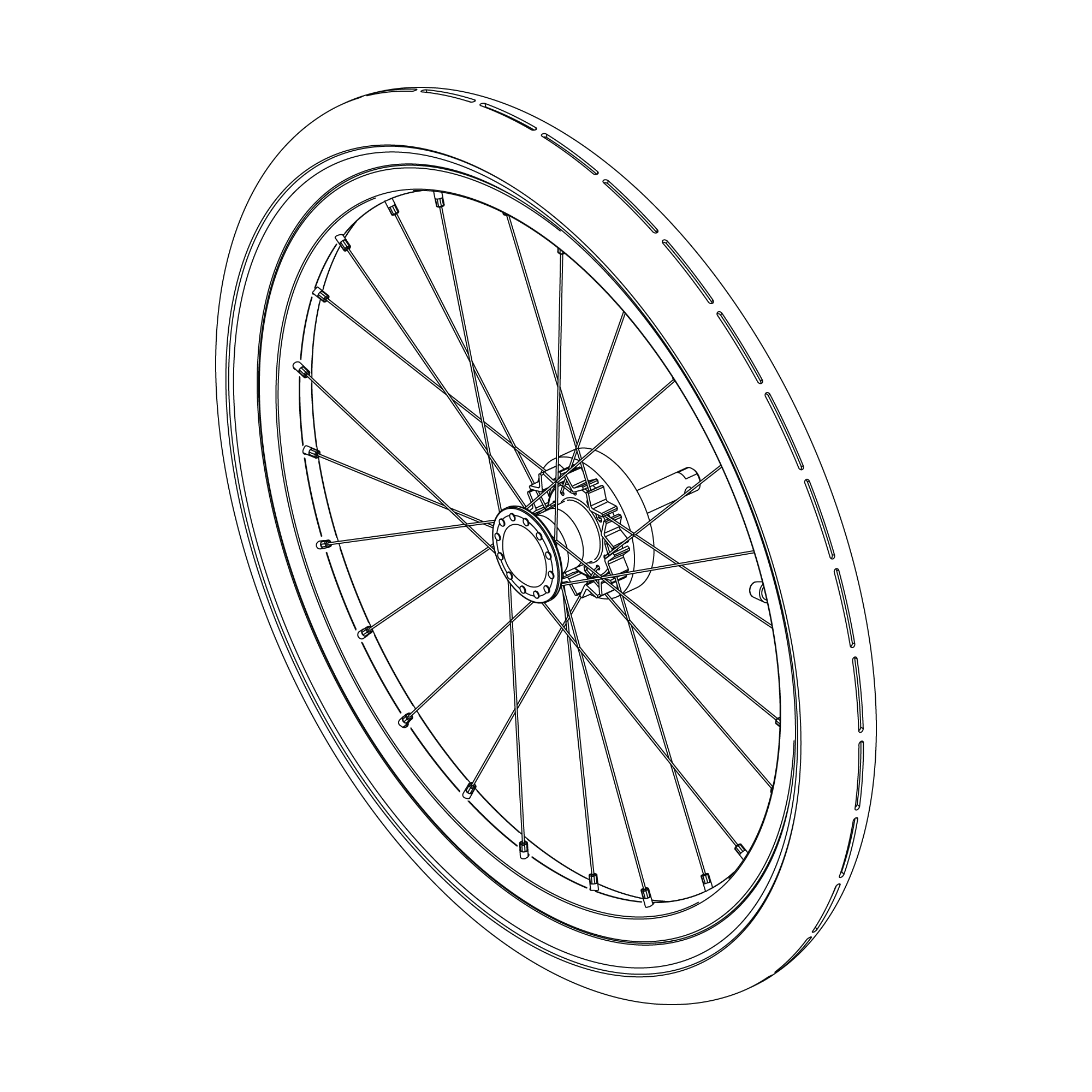 Wheel assembly 40mm 17-X