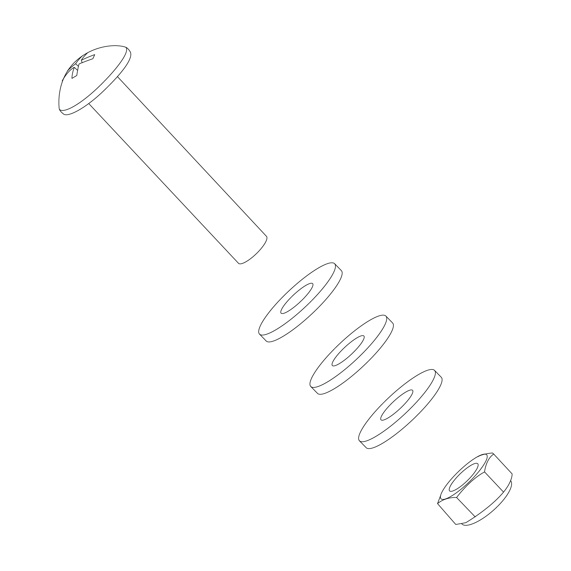 Ski kit harness hardware 02-X