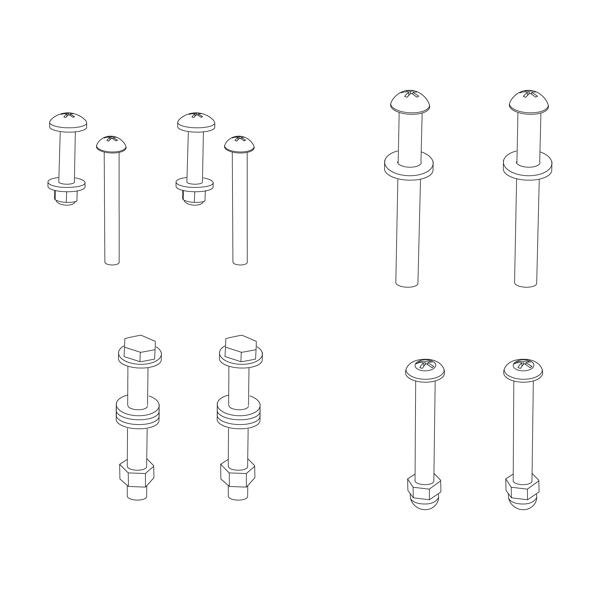 Body replacement hardware kit