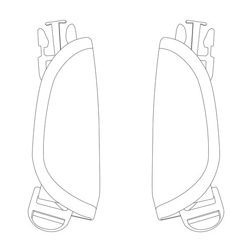 5-point shoulder harness w/labels