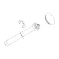 Clevis axle 40mm 14-X