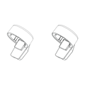 Brake cable guides