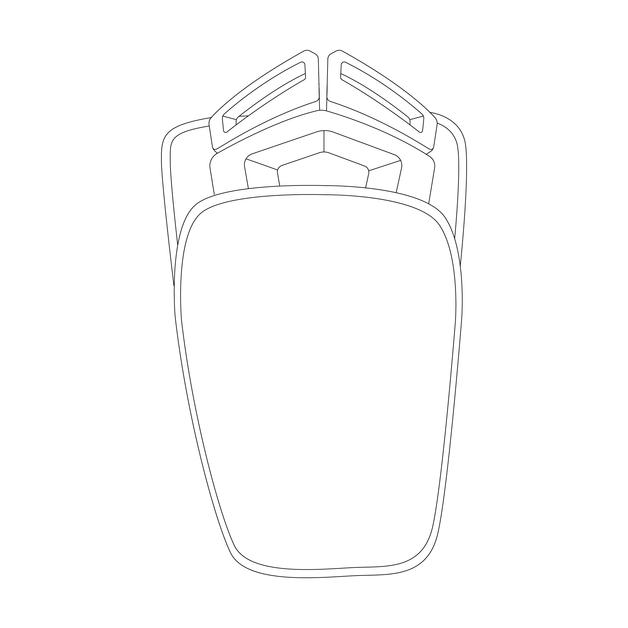 Harness buckle 18-X - Black