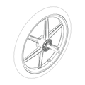 Rear wheel 16"