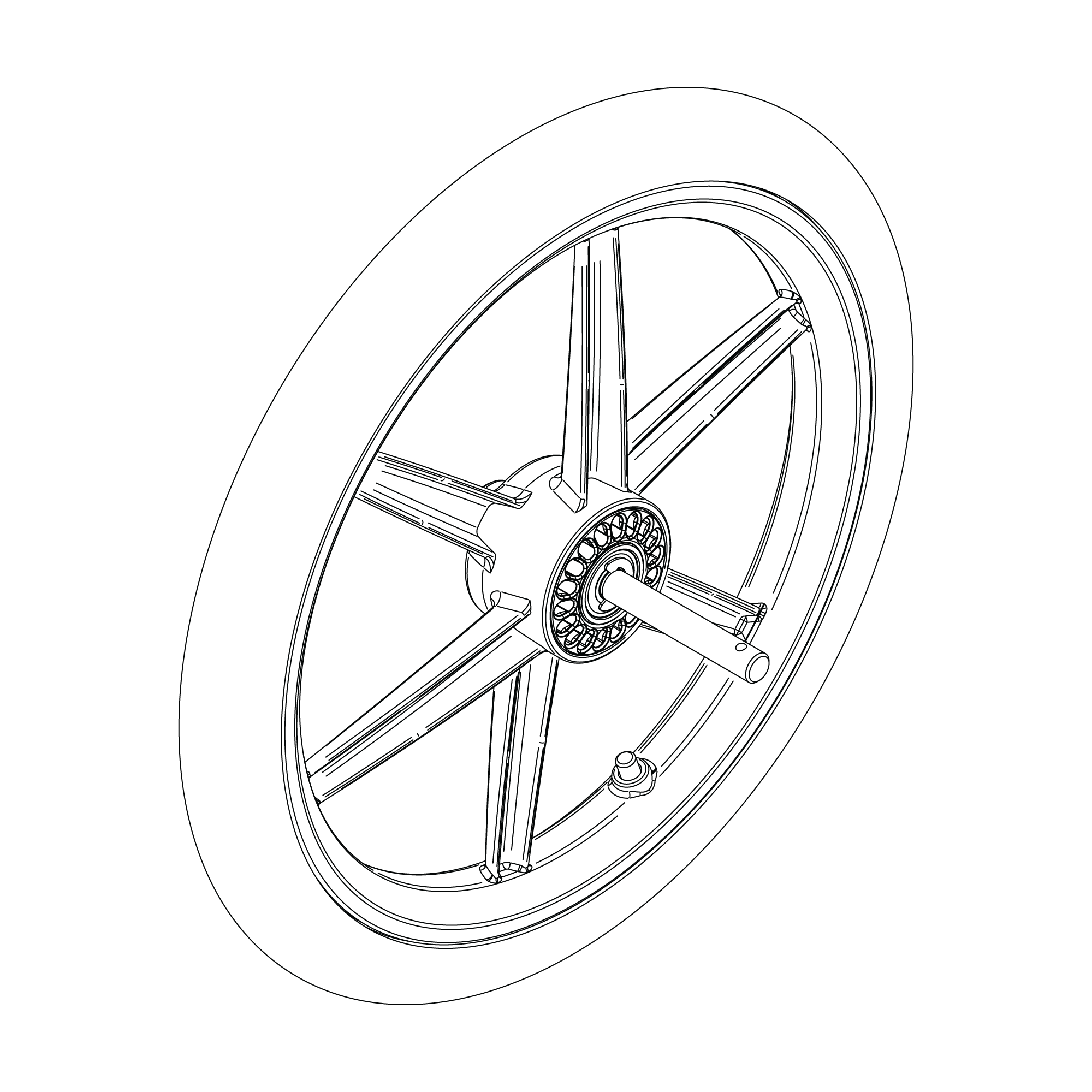 Rear wheel 16"