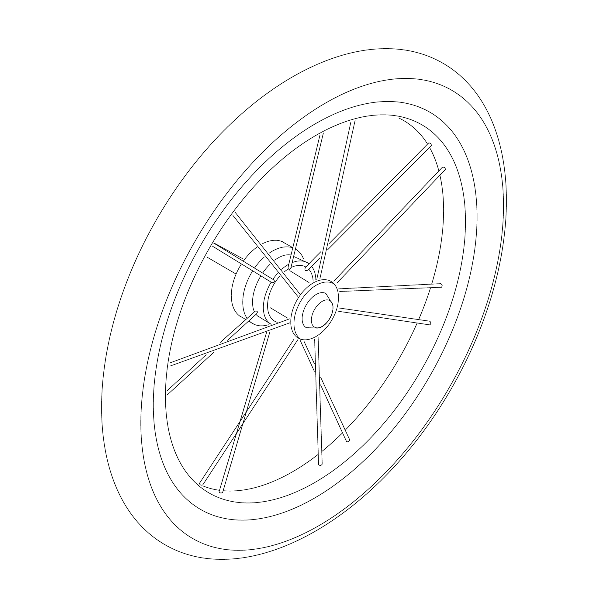 Rear wheel assembly