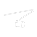 Spring clip & button assembly