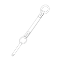 Strap securing pin w/ring 02-X