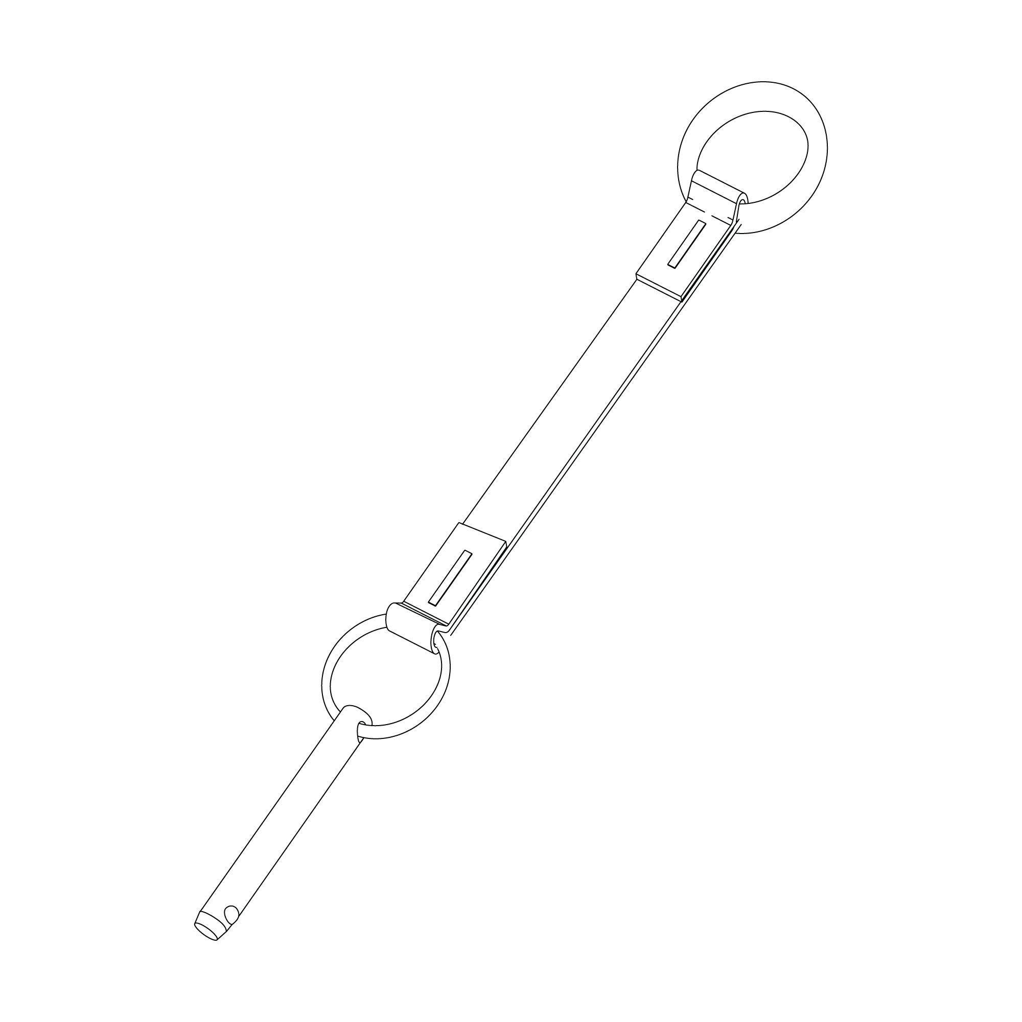 Strap securing pin w/ring 02-X