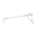 Strap - axle snap pin w/o-ring