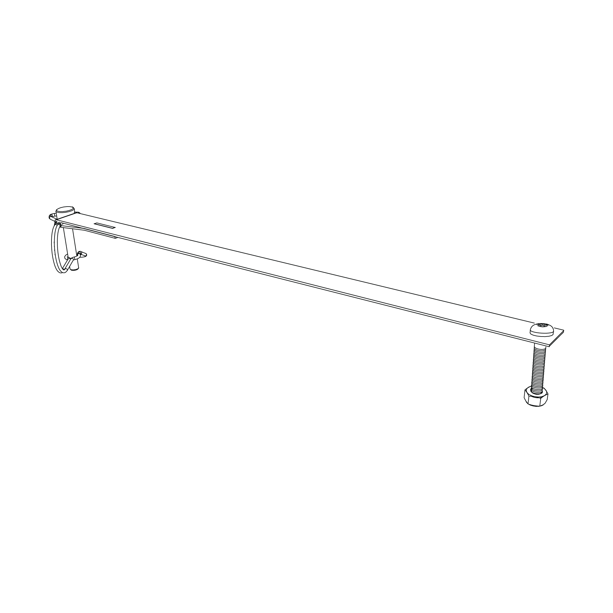 Stroller strap assembly 14-X