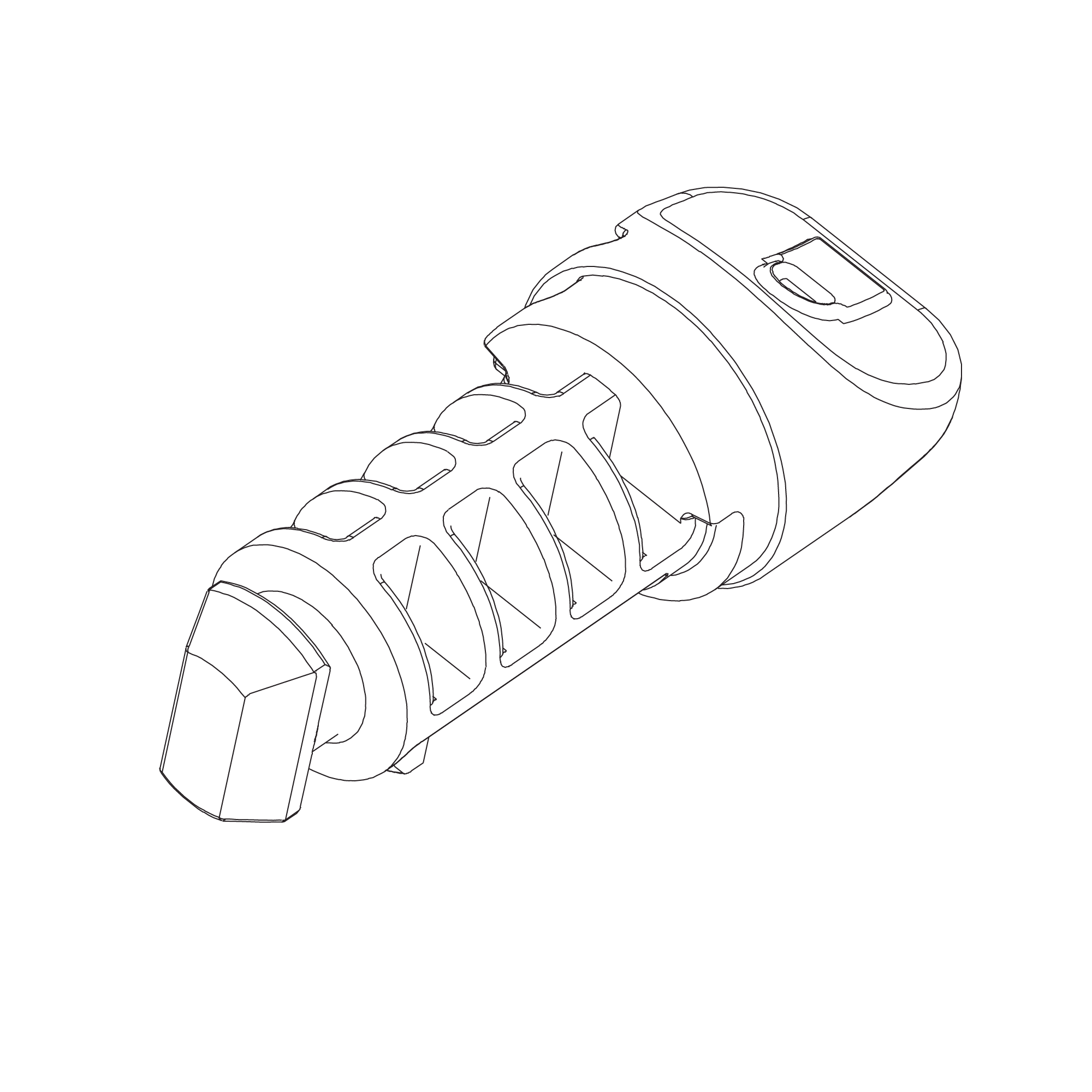 Plastic tumbler lock cylinder